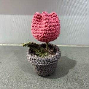 Tulip Flower Plushie Crochet Amigurumi Flower